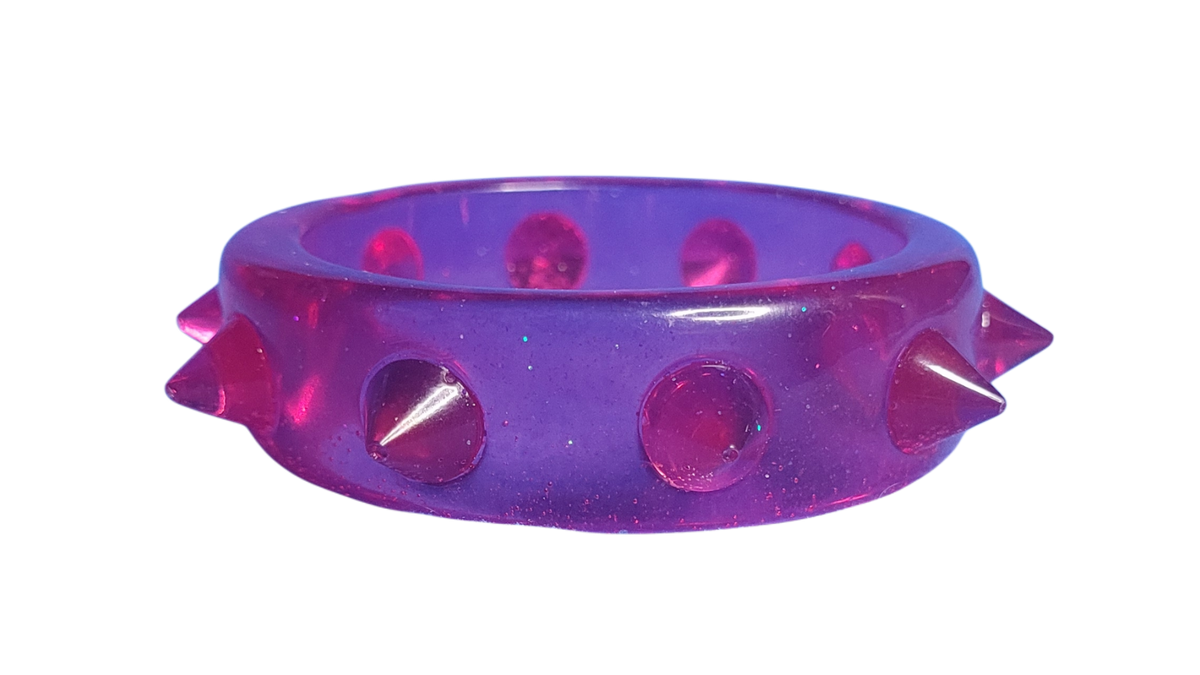 Magenta stud bangle