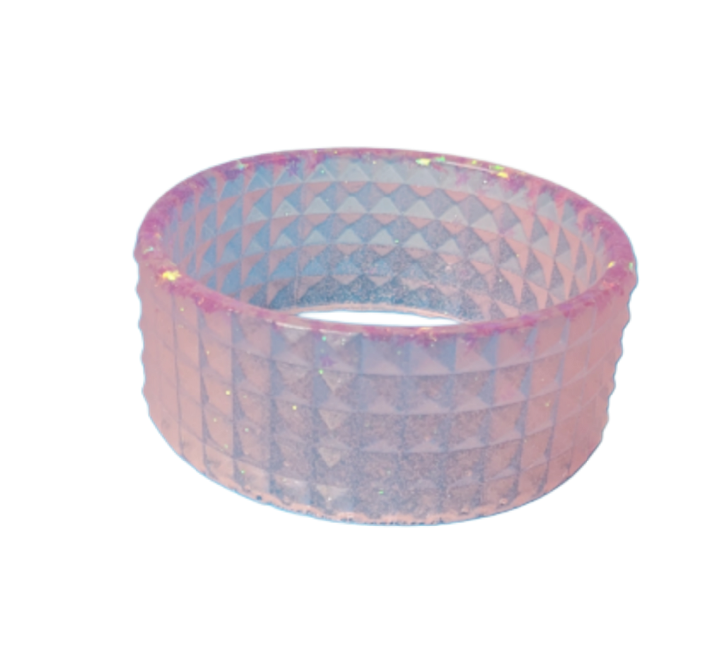 Pink glitter bangle