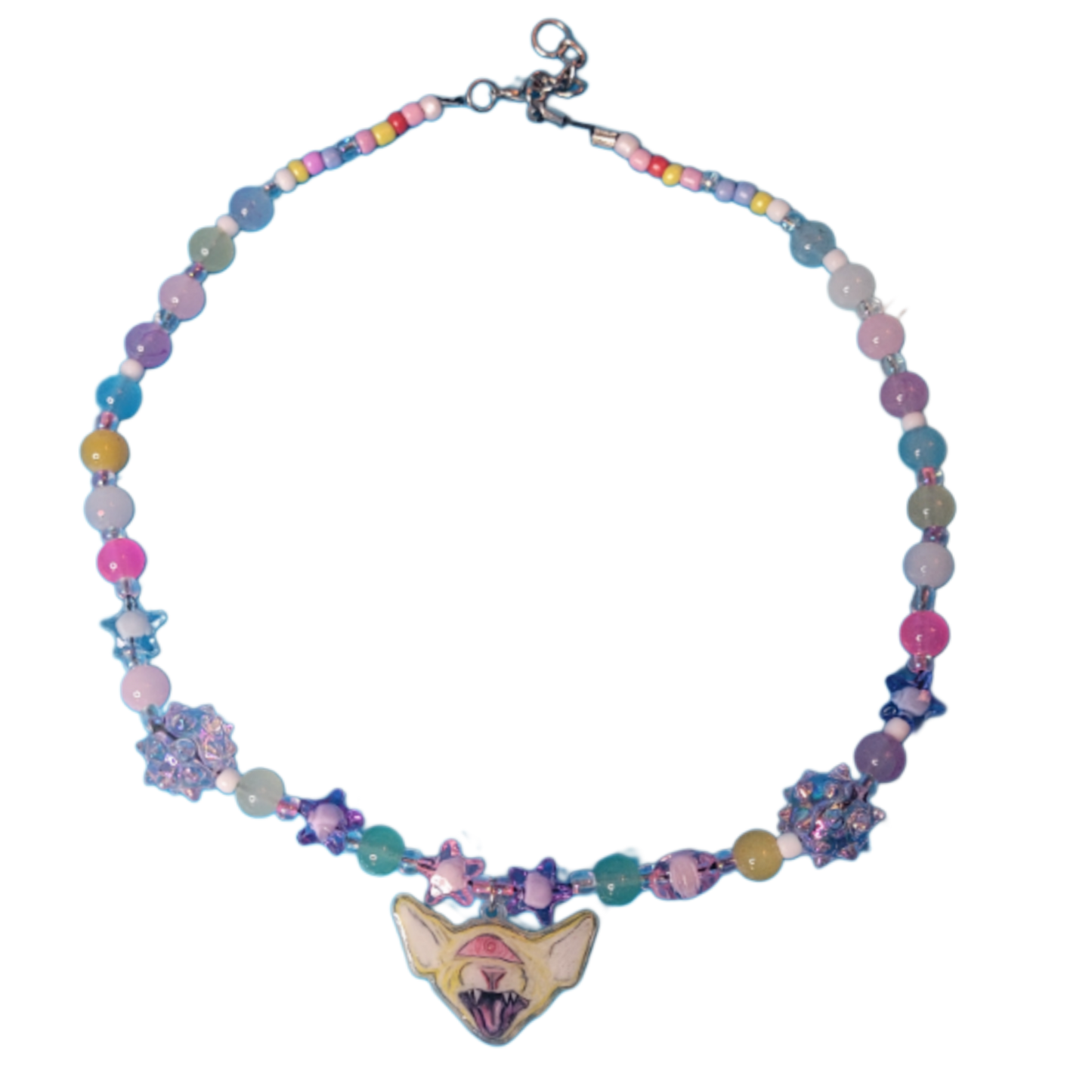 Kitten clops necklace