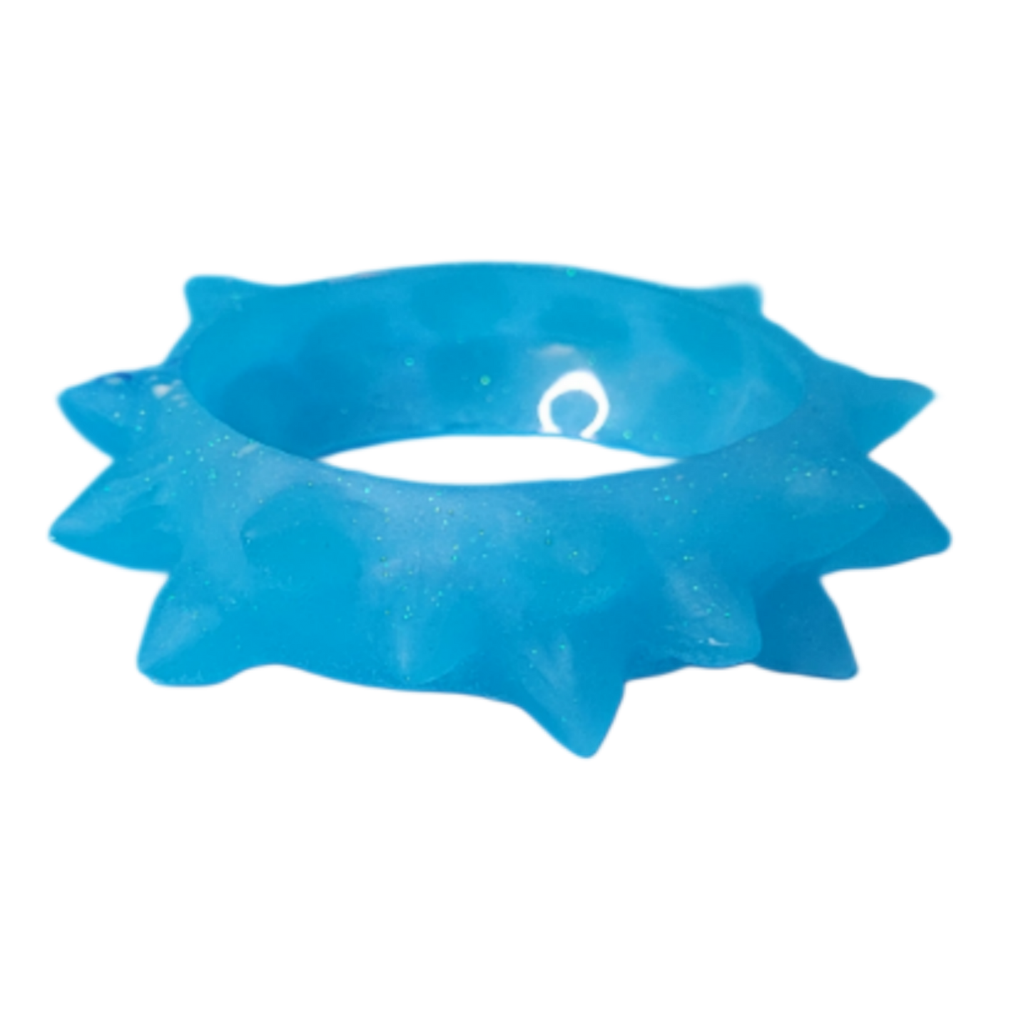 Blue spike bangle