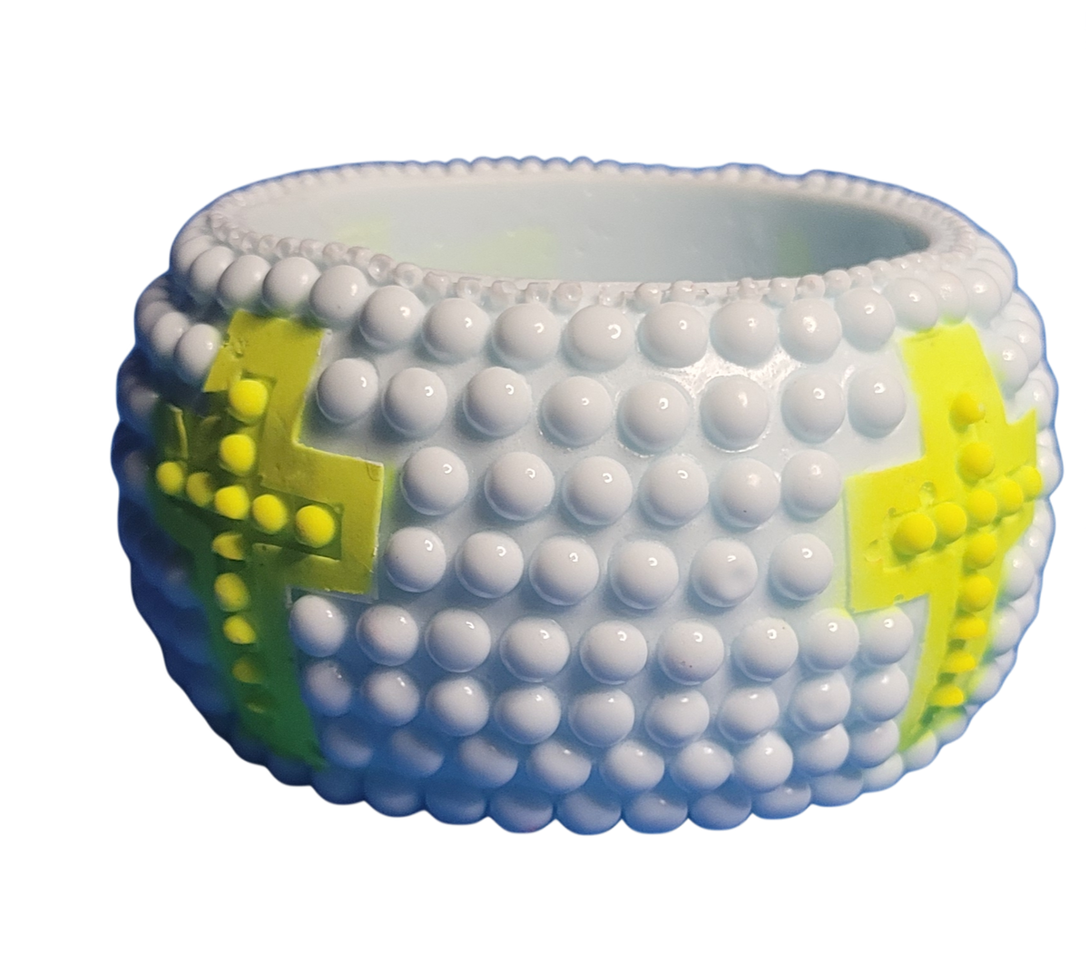 Green blue cross bangle