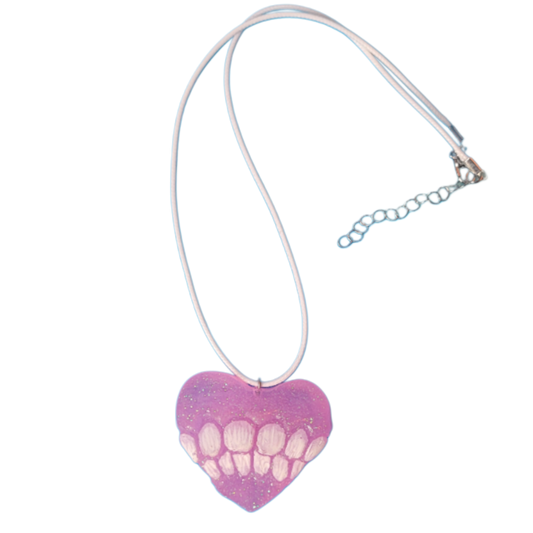 Pink eat your heart out necklace