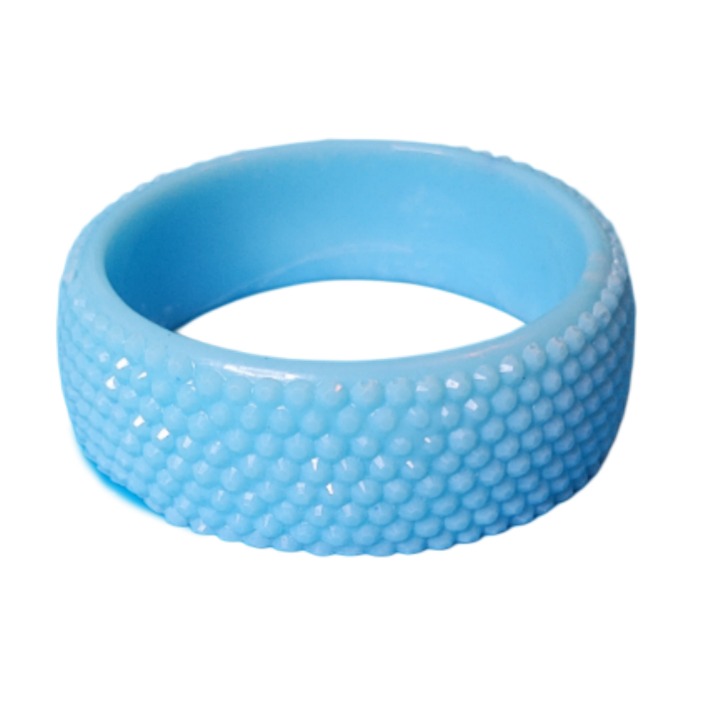 Blue glimmer bangle