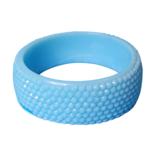 Blue glimmer bangle