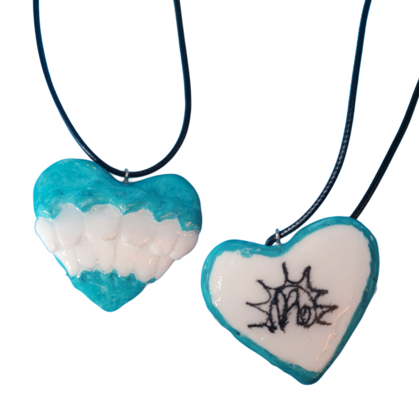 Blue eat your heart out necklace