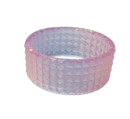 Pink glitter bangle