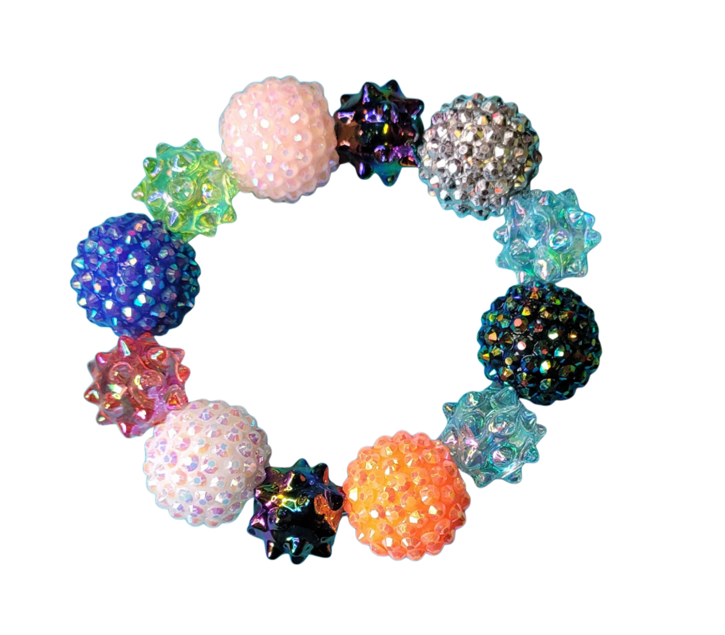 Chunky bejeweled bracelet