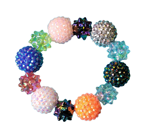 Chunky bejeweled bracelet