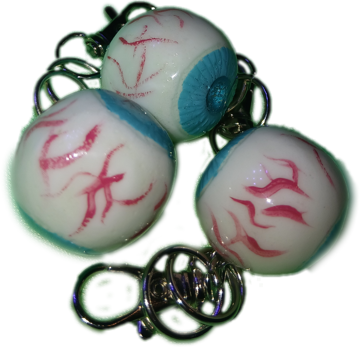 Eyeball keychains
