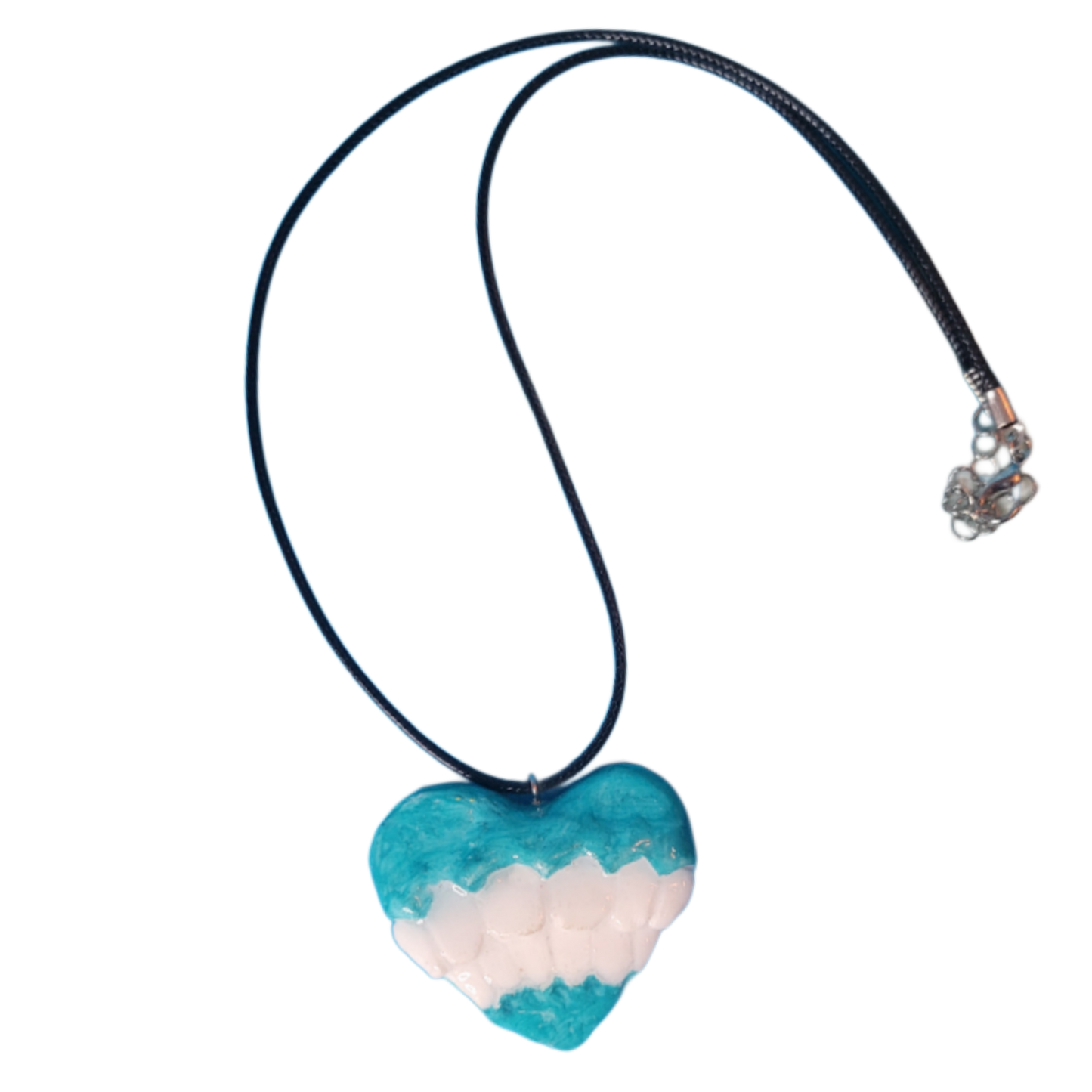 Blue eat your heart out necklace
