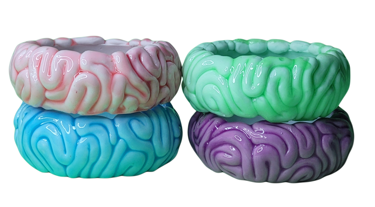 Glow pastel brain bangles