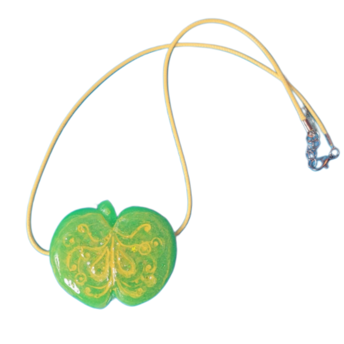 Green apple necklace