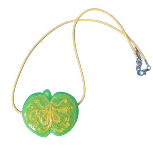 Green apple necklace