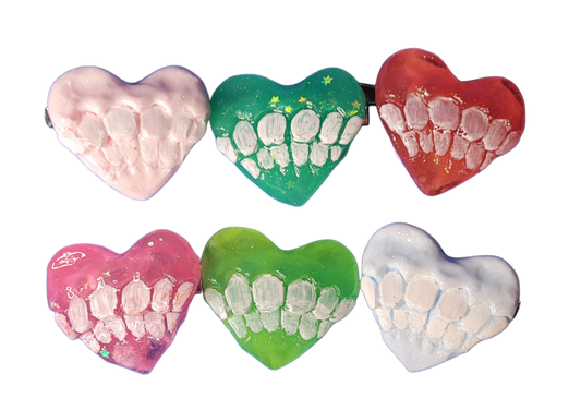 Teeth hair clips