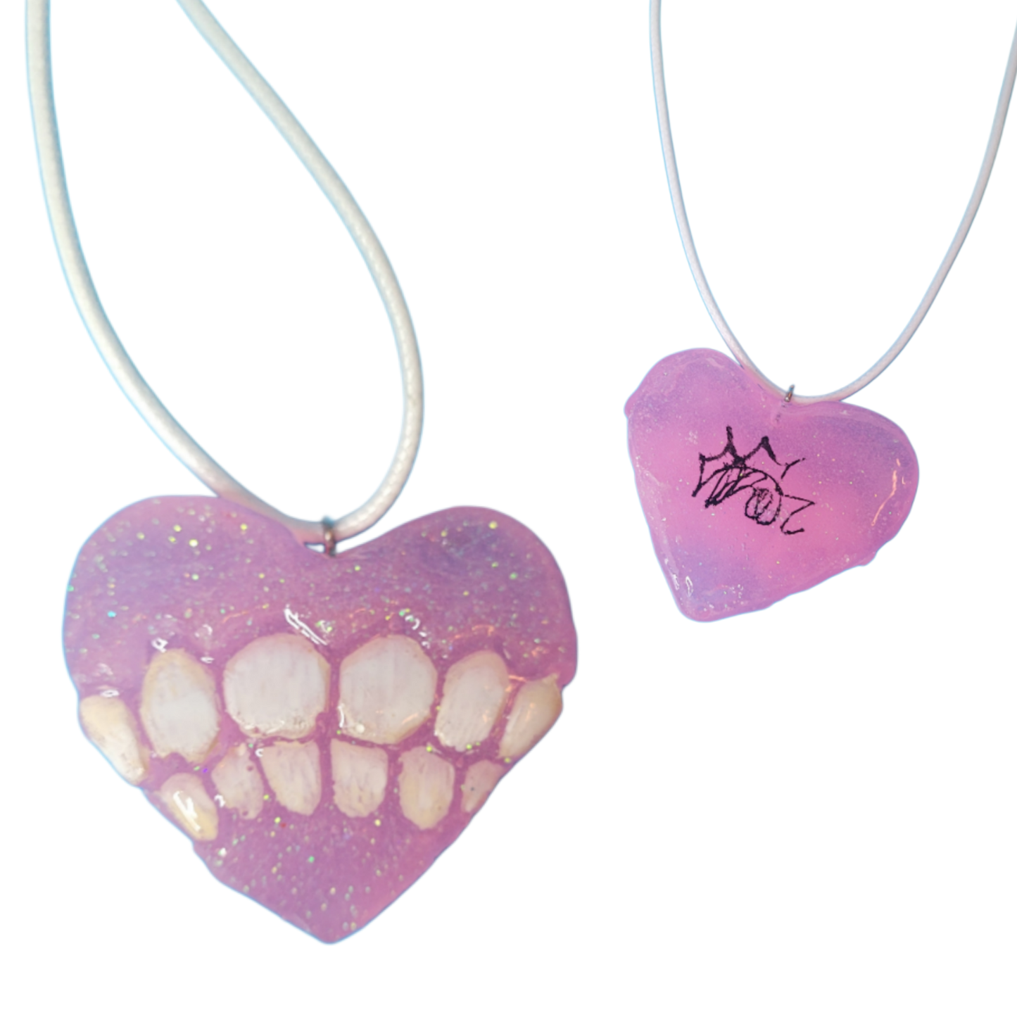 Pink eat your heart out necklace